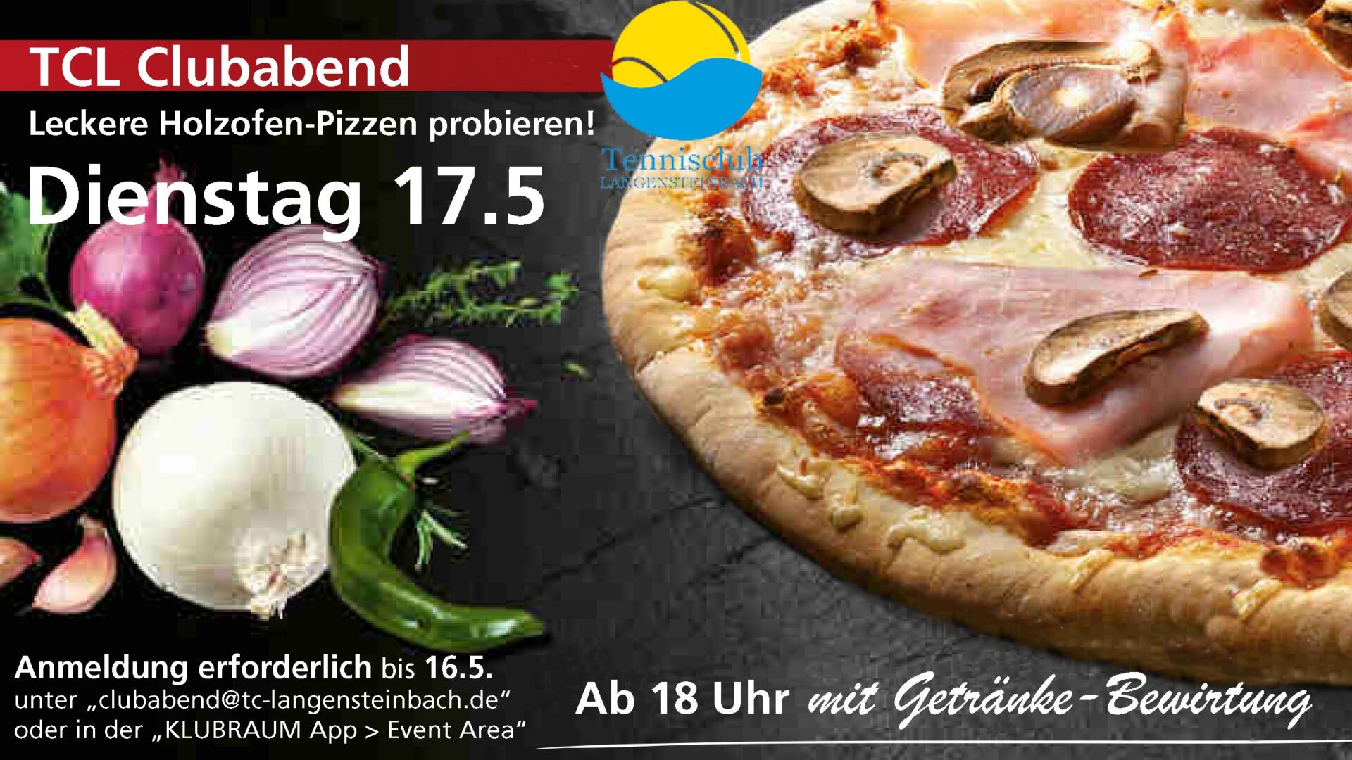 Pizza-Probe im Rahmen des Clubabends am 17.05