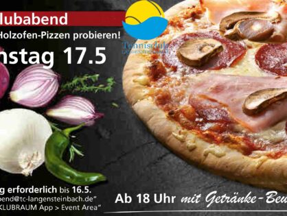 Pizza-Probe im Rahmen des Clubabends am 17.05